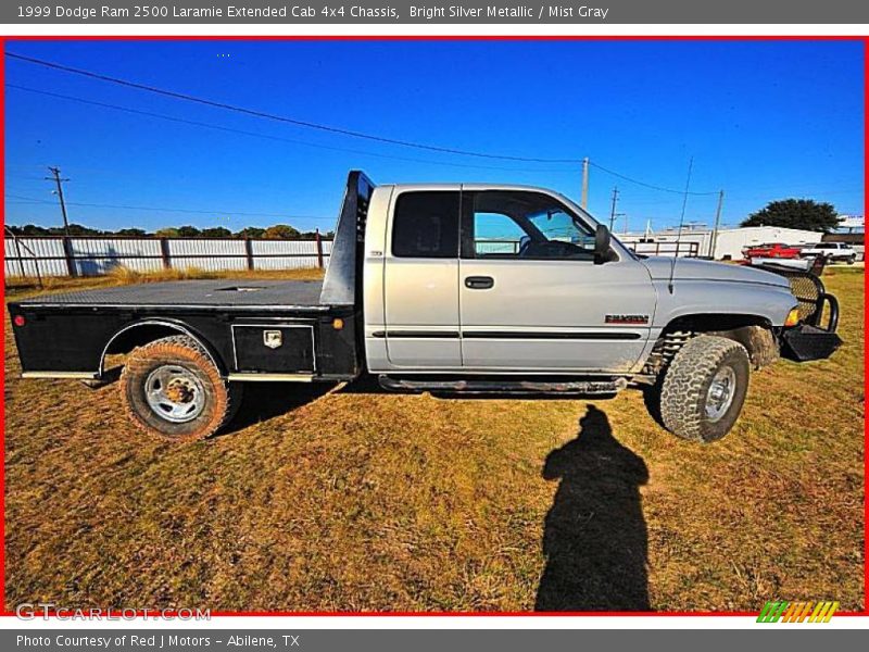Bright Silver Metallic / Mist Gray 1999 Dodge Ram 2500 Laramie Extended Cab 4x4 Chassis