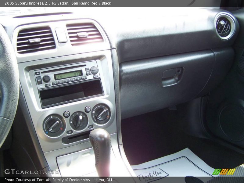 San Remo Red / Black 2005 Subaru Impreza 2.5 RS Sedan