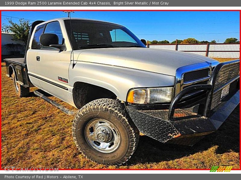 Bright Silver Metallic / Mist Gray 1999 Dodge Ram 2500 Laramie Extended Cab 4x4 Chassis