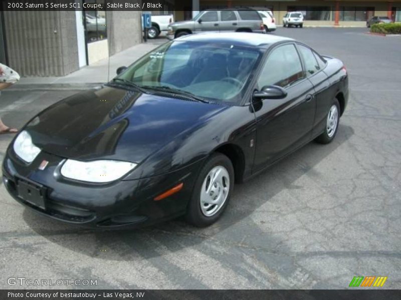 Sable Black / Black 2002 Saturn S Series SC1 Coupe