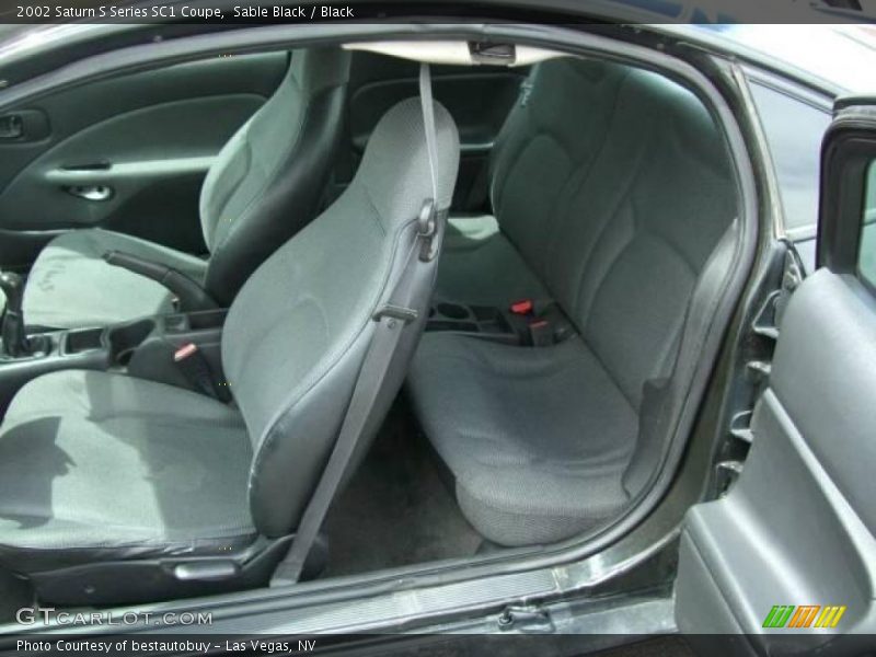 Sable Black / Black 2002 Saturn S Series SC1 Coupe