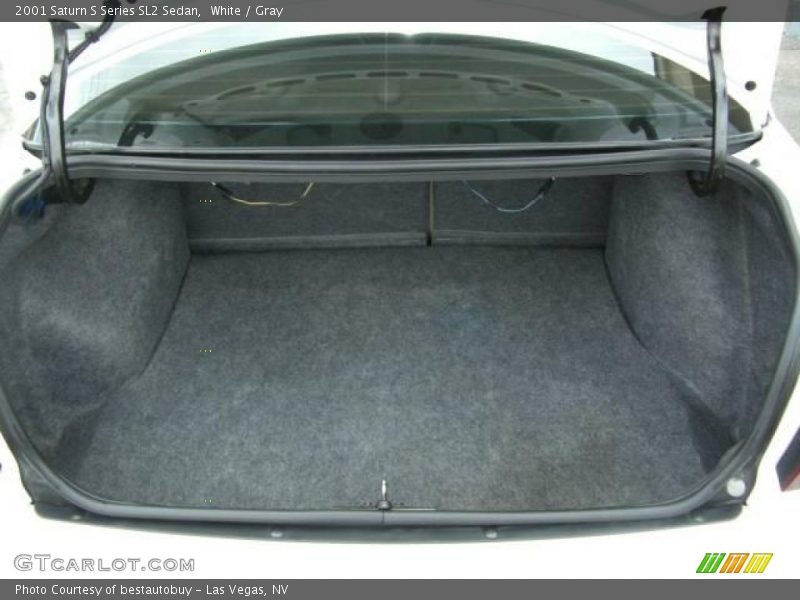 White / Gray 2001 Saturn S Series SL2 Sedan