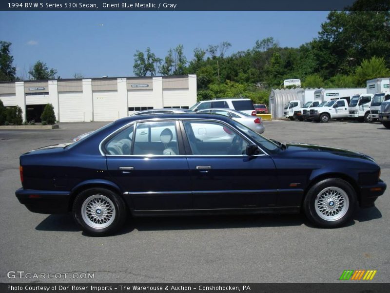 Orient Blue Metallic / Gray 1994 BMW 5 Series 530i Sedan