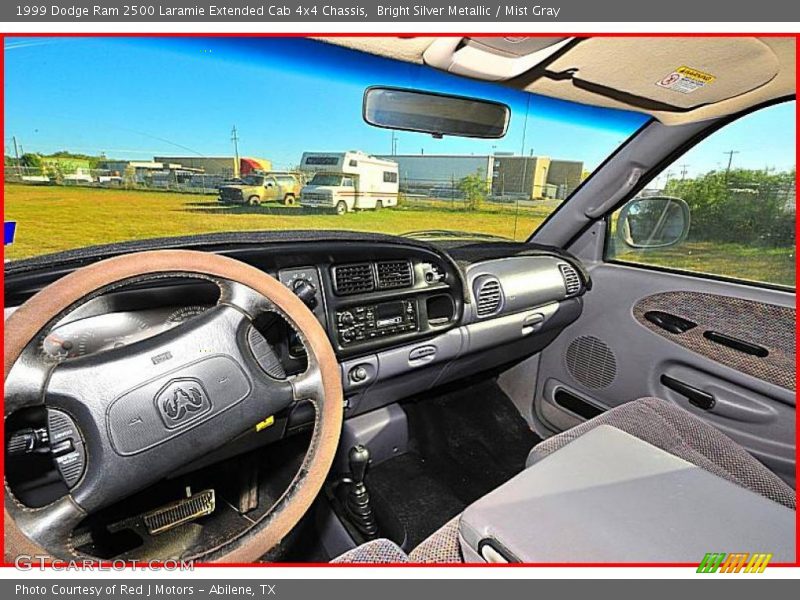 Bright Silver Metallic / Mist Gray 1999 Dodge Ram 2500 Laramie Extended Cab 4x4 Chassis