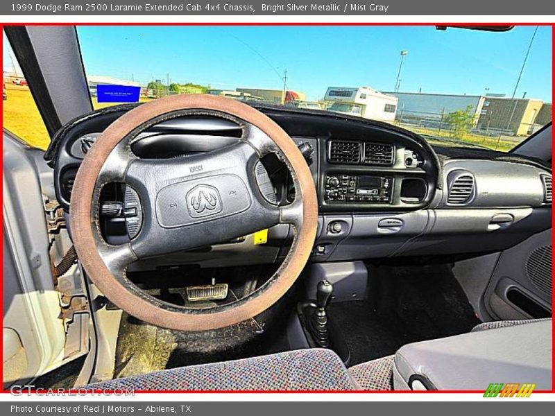 Bright Silver Metallic / Mist Gray 1999 Dodge Ram 2500 Laramie Extended Cab 4x4 Chassis