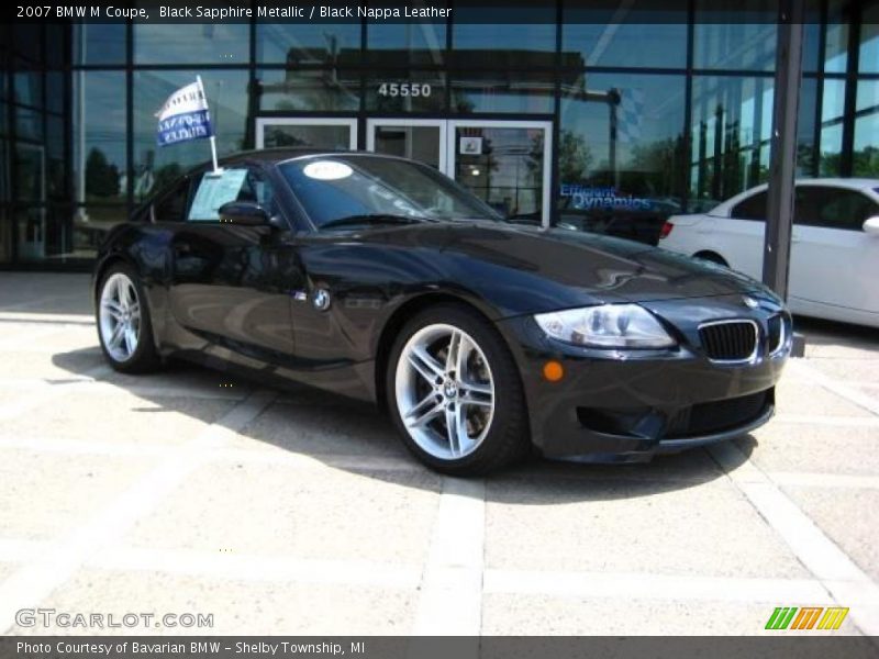 Black Sapphire Metallic / Black Nappa Leather 2007 BMW M Coupe