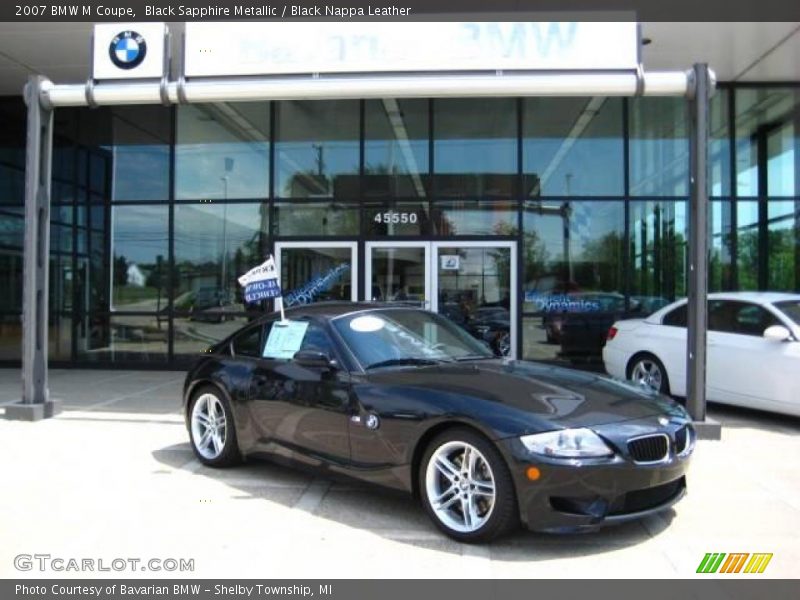Black Sapphire Metallic / Black Nappa Leather 2007 BMW M Coupe