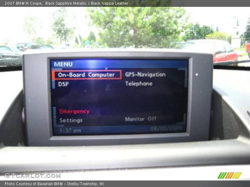 Black Sapphire Metallic / Black Nappa Leather 2007 BMW M Coupe