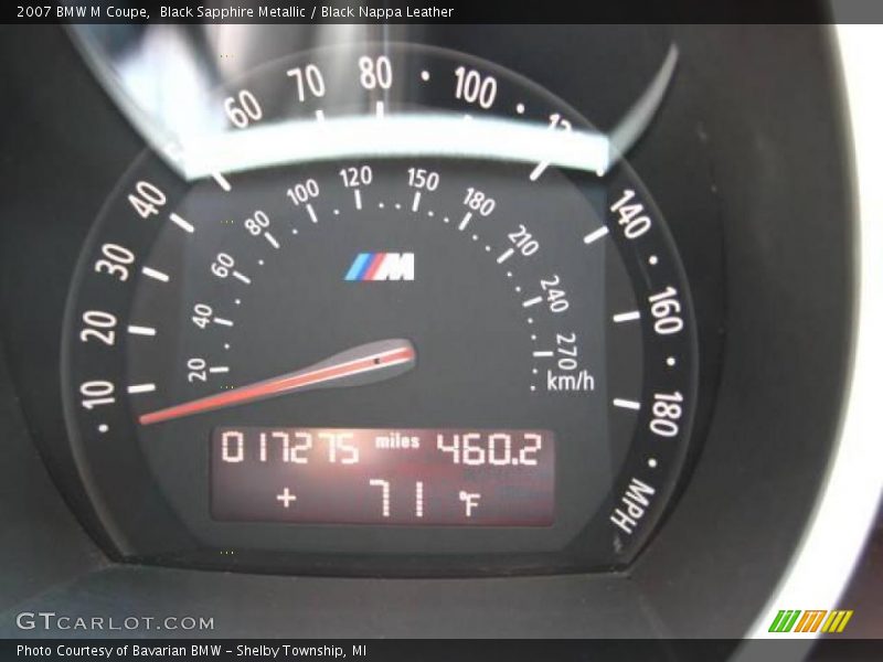 Black Sapphire Metallic / Black Nappa Leather 2007 BMW M Coupe