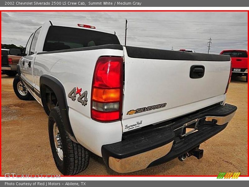 Summit White / Medium Gray 2002 Chevrolet Silverado 2500 LS Crew Cab