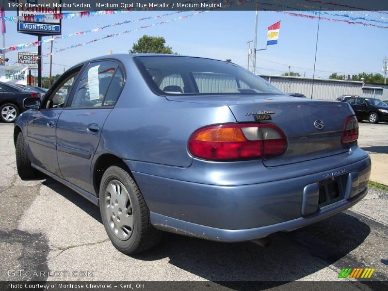 Medium Opal Blue Metallic / Medium Neutral 1999 Chevrolet Malibu Sedan