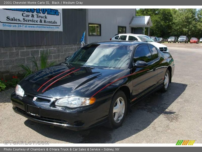 Black / Medium Gray 2001 Chevrolet Monte Carlo SS