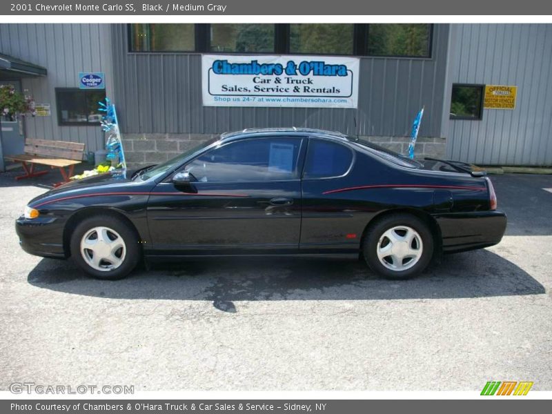 Black / Medium Gray 2001 Chevrolet Monte Carlo SS