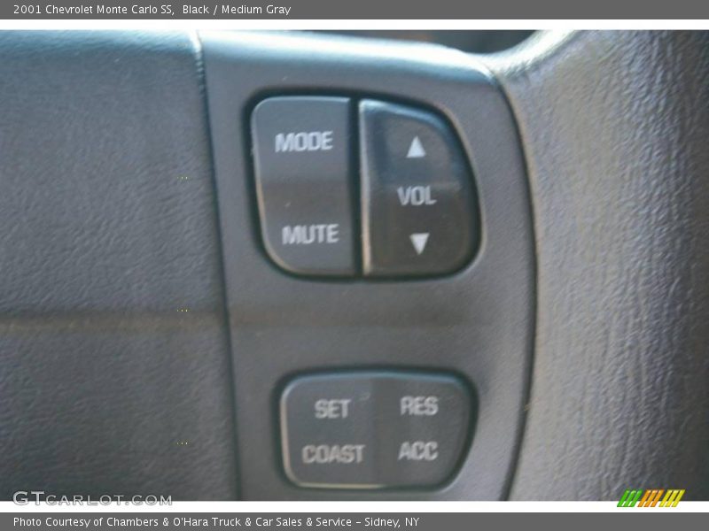 Black / Medium Gray 2001 Chevrolet Monte Carlo SS