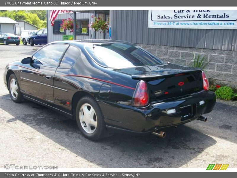 Black / Medium Gray 2001 Chevrolet Monte Carlo SS