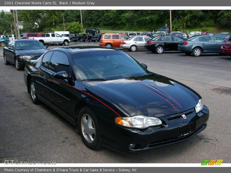 Black / Medium Gray 2001 Chevrolet Monte Carlo SS
