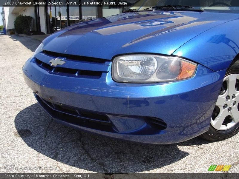 Arrival Blue Metallic / Neutral Beige 2003 Chevrolet Cavalier LS Sedan