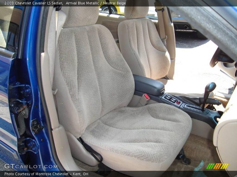 Arrival Blue Metallic / Neutral Beige 2003 Chevrolet Cavalier LS Sedan