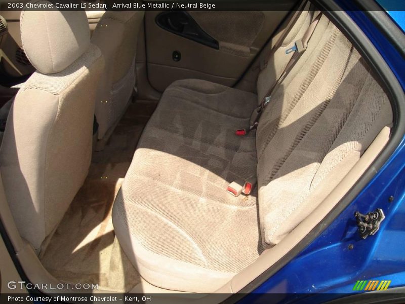 Arrival Blue Metallic / Neutral Beige 2003 Chevrolet Cavalier LS Sedan