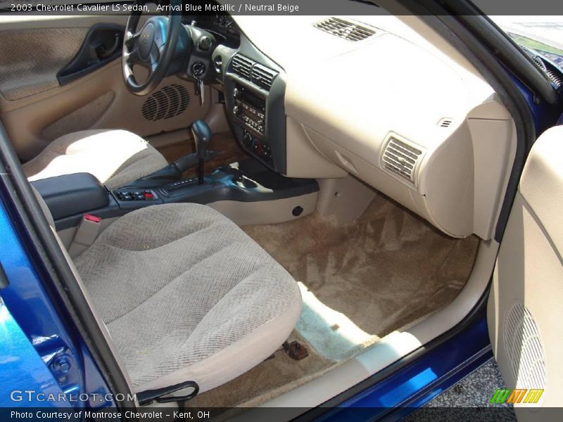 Arrival Blue Metallic / Neutral Beige 2003 Chevrolet Cavalier LS Sedan