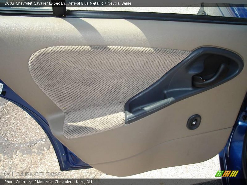 Arrival Blue Metallic / Neutral Beige 2003 Chevrolet Cavalier LS Sedan