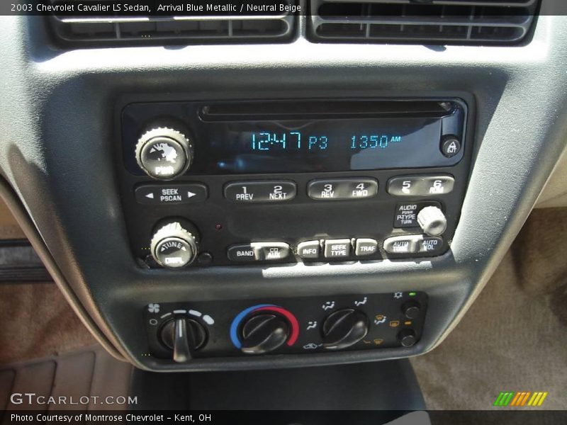 Arrival Blue Metallic / Neutral Beige 2003 Chevrolet Cavalier LS Sedan