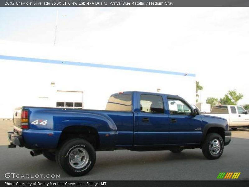Arrival Blue Metallic / Medium Gray 2003 Chevrolet Silverado 3500 LT Crew Cab 4x4 Dually