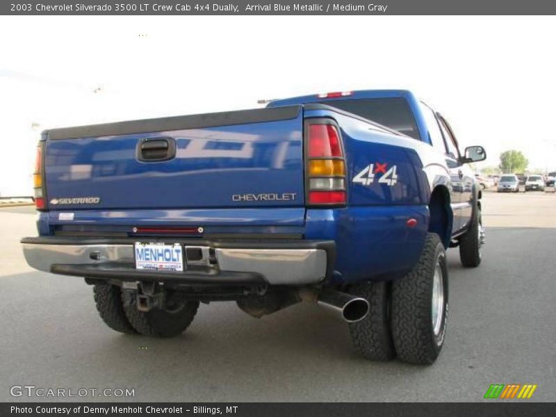 Arrival Blue Metallic / Medium Gray 2003 Chevrolet Silverado 3500 LT Crew Cab 4x4 Dually
