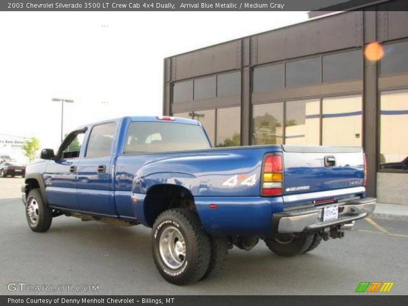 Arrival Blue Metallic / Medium Gray 2003 Chevrolet Silverado 3500 LT Crew Cab 4x4 Dually