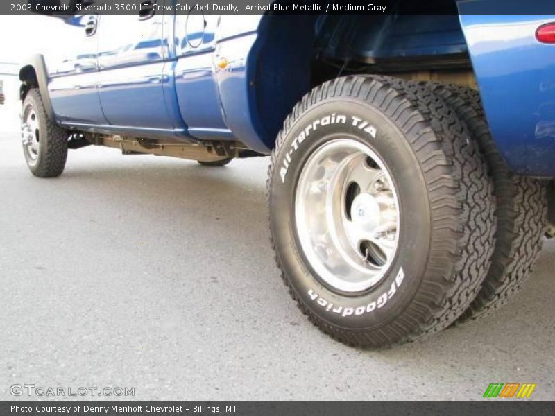 Arrival Blue Metallic / Medium Gray 2003 Chevrolet Silverado 3500 LT Crew Cab 4x4 Dually