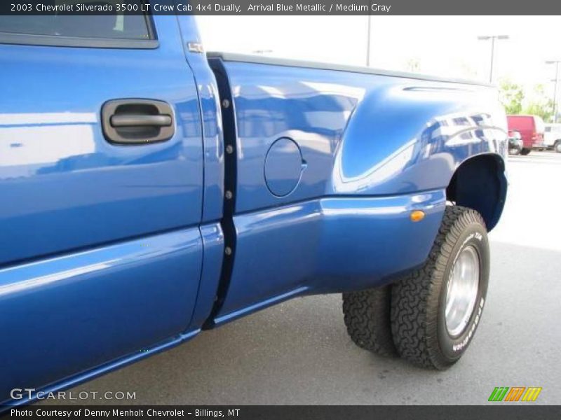 Arrival Blue Metallic / Medium Gray 2003 Chevrolet Silverado 3500 LT Crew Cab 4x4 Dually