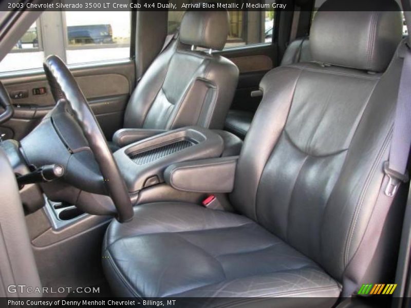 Arrival Blue Metallic / Medium Gray 2003 Chevrolet Silverado 3500 LT Crew Cab 4x4 Dually