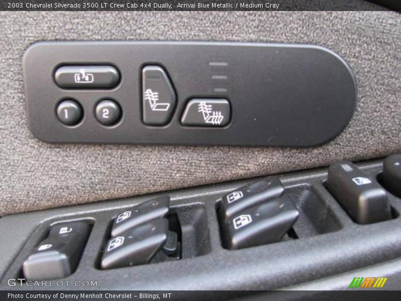 Arrival Blue Metallic / Medium Gray 2003 Chevrolet Silverado 3500 LT Crew Cab 4x4 Dually
