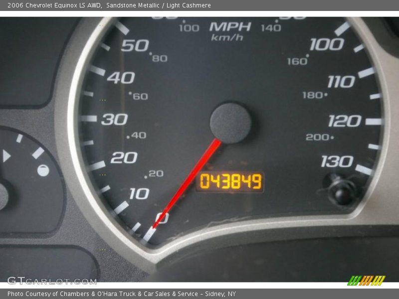 Sandstone Metallic / Light Cashmere 2006 Chevrolet Equinox LS AWD