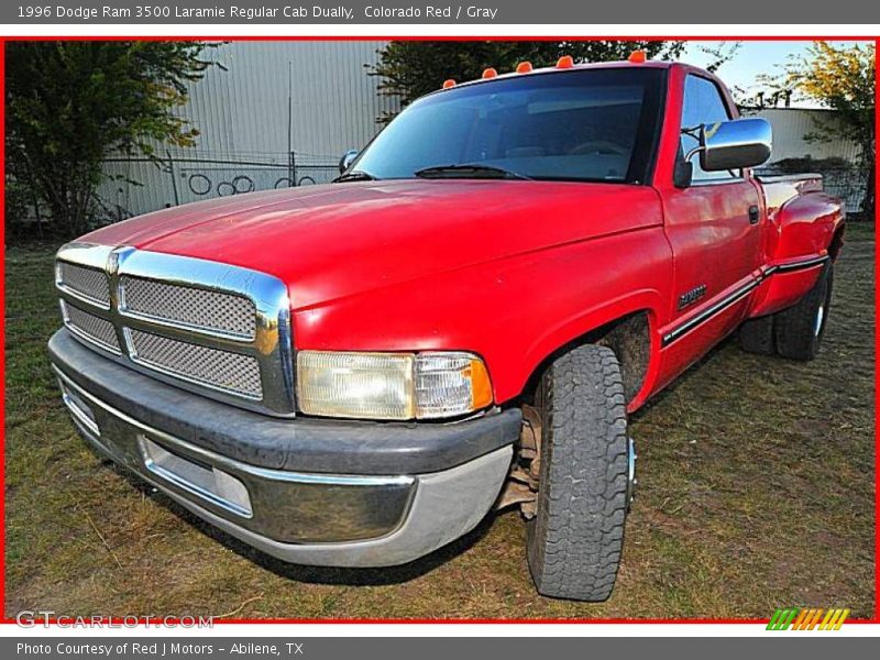Colorado Red / Gray 1996 Dodge Ram 3500 Laramie Regular Cab Dually