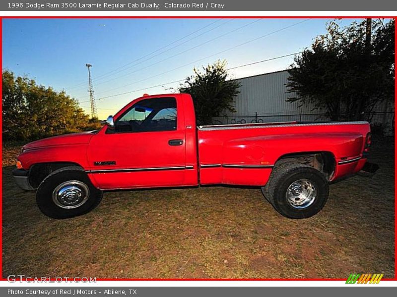 Colorado Red / Gray 1996 Dodge Ram 3500 Laramie Regular Cab Dually