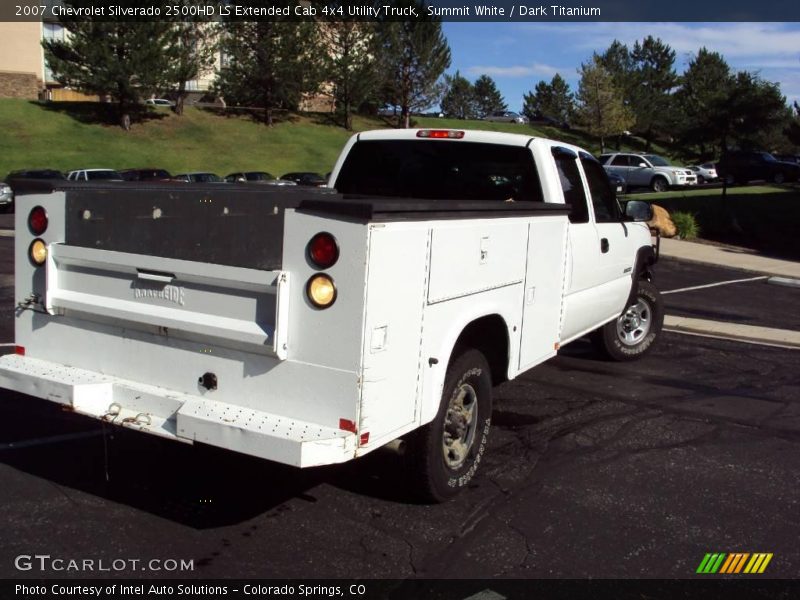 Summit White / Dark Titanium 2007 Chevrolet Silverado 2500HD LS Extended Cab 4x4 Utility Truck