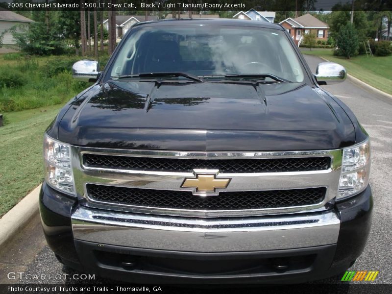 Black / Light Titanium/Ebony Accents 2008 Chevrolet Silverado 1500 LT Crew Cab