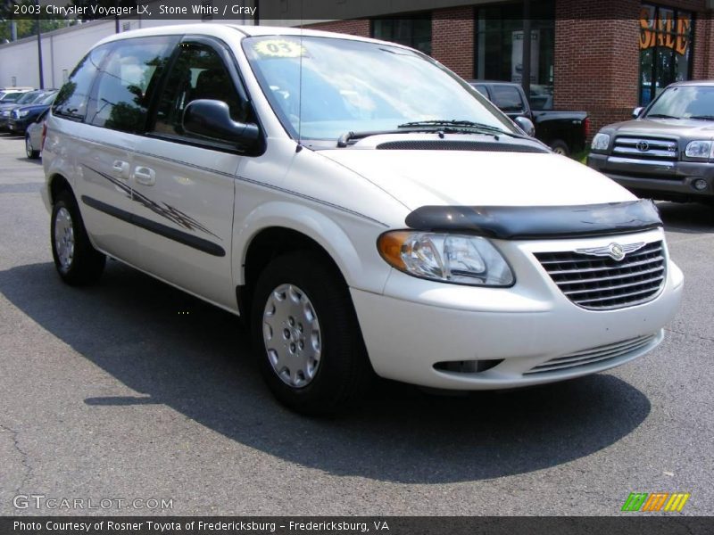 Stone White / Gray 2003 Chrysler Voyager LX