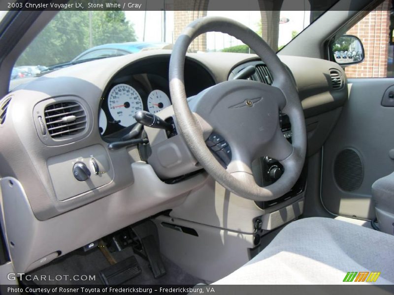 Stone White / Gray 2003 Chrysler Voyager LX