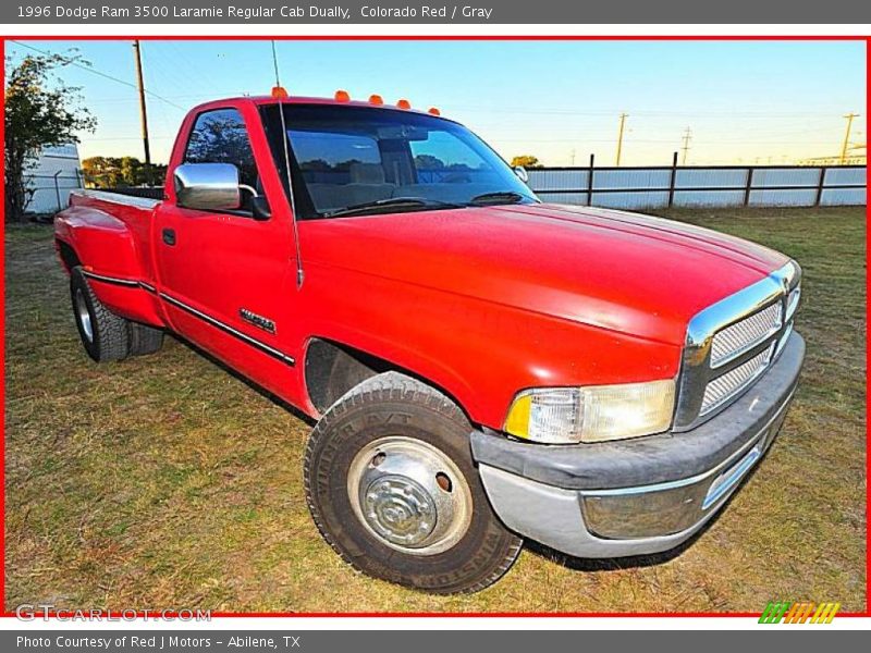 Colorado Red / Gray 1996 Dodge Ram 3500 Laramie Regular Cab Dually