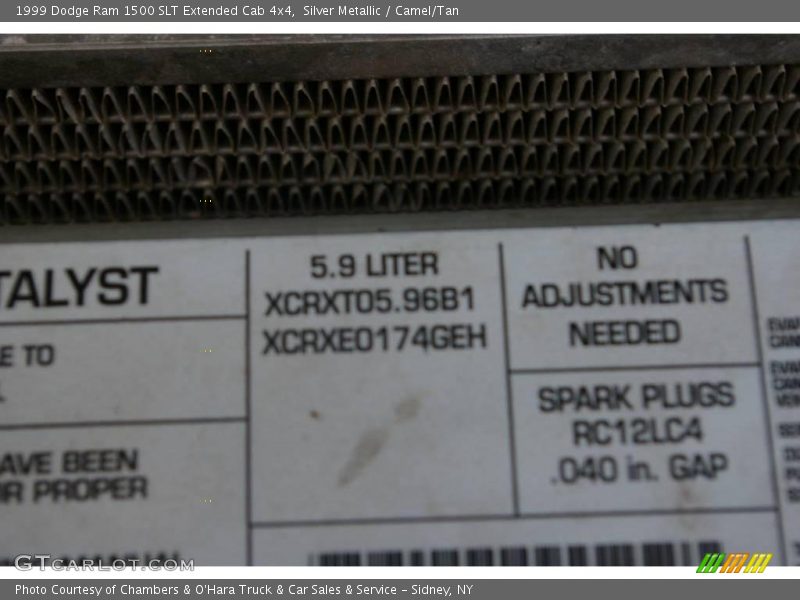 Silver Metallic / Camel/Tan 1999 Dodge Ram 1500 SLT Extended Cab 4x4