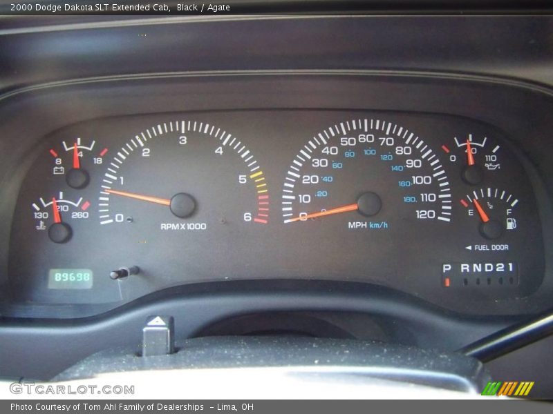Black / Agate 2000 Dodge Dakota SLT Extended Cab