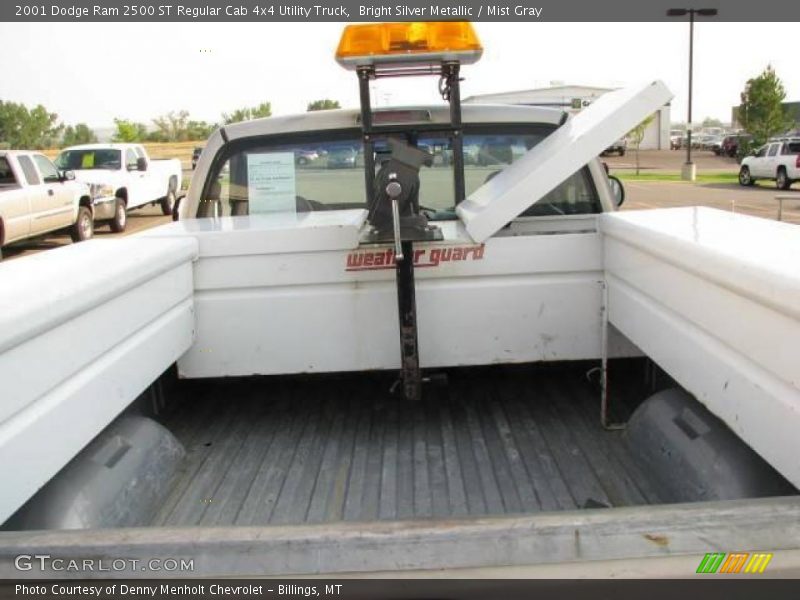 Bright Silver Metallic / Mist Gray 2001 Dodge Ram 2500 ST Regular Cab 4x4 Utility Truck