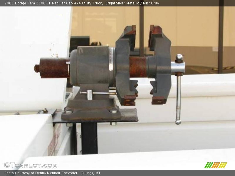 Bright Silver Metallic / Mist Gray 2001 Dodge Ram 2500 ST Regular Cab 4x4 Utility Truck