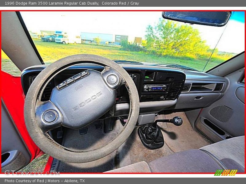Colorado Red / Gray 1996 Dodge Ram 3500 Laramie Regular Cab Dually