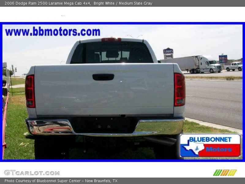 Bright White / Medium Slate Gray 2006 Dodge Ram 2500 Laramie Mega Cab 4x4
