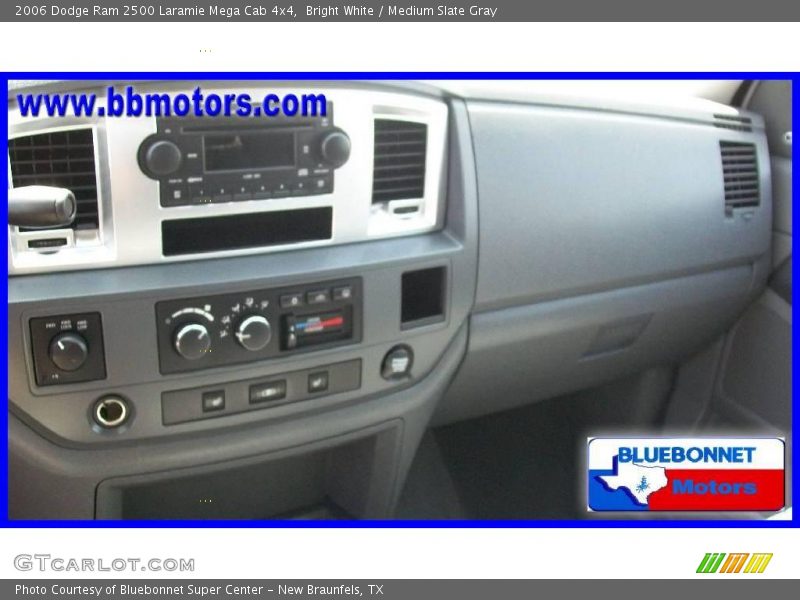 Bright White / Medium Slate Gray 2006 Dodge Ram 2500 Laramie Mega Cab 4x4