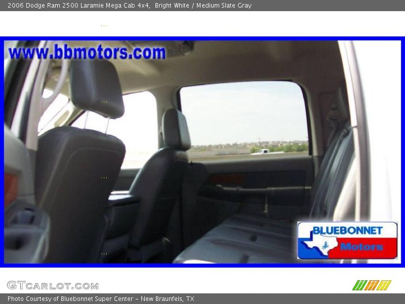 Bright White / Medium Slate Gray 2006 Dodge Ram 2500 Laramie Mega Cab 4x4