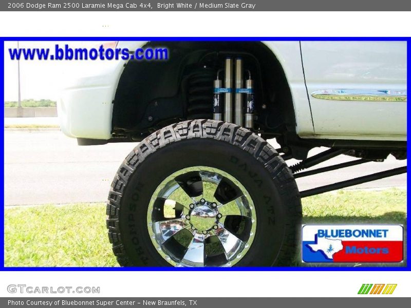 Bright White / Medium Slate Gray 2006 Dodge Ram 2500 Laramie Mega Cab 4x4